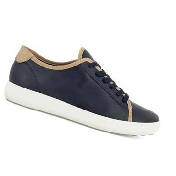 Chaussures Casual Ecco Soft 7 Piping Femme Noir | FR 73KOR